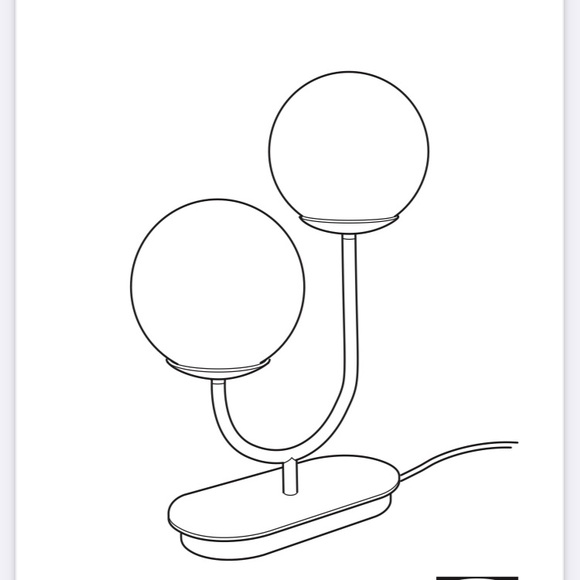 IKEA Dual Globe White Table Lamp absolutely gorgeous! - Picture 8 of 14